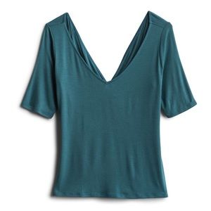 Nine Britton Twist Open Back Knit Top